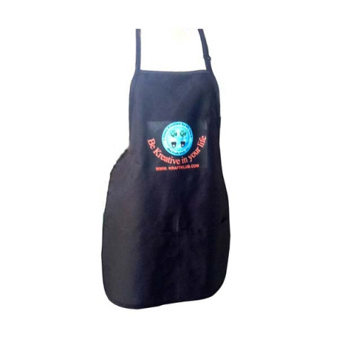 KRAFT KLUB BLACK APRON WITH KK LOGO