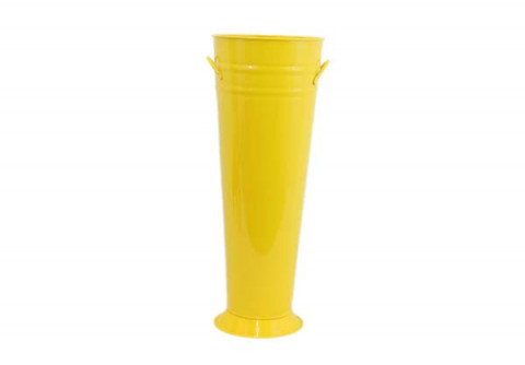 LEMON YELLOW UCKET W/HANDLE 8.25LX8.25"WX18H"