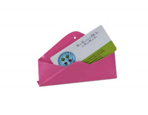 FUCHSIA MINI GIFT AND BUSINESS CARD ENVELOPE WITH STAND
