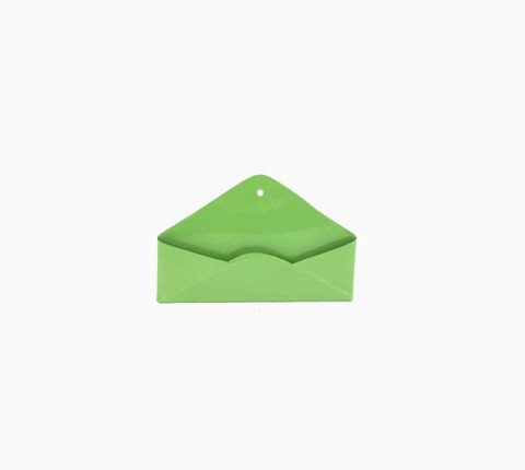 LIME GREEN MINI GIFT AND BUSINESS CARD ENVELOPE WITH STAND