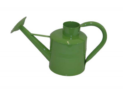 LIME GREEN WATERING CAN WITH SMALL OPENING