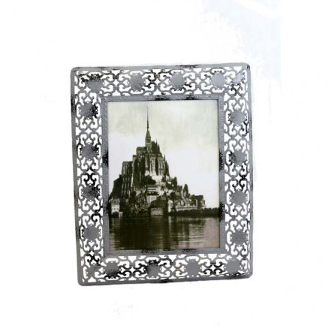 MEDIUM GRAY IRON PICTURE FRAME