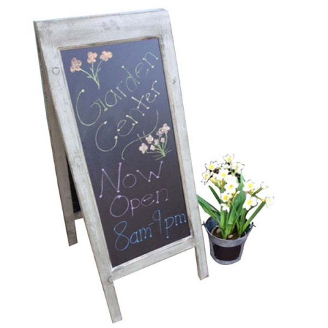 LARGE DOUBLE SIDED CHALKBOARD EASEL  37"HX16"W