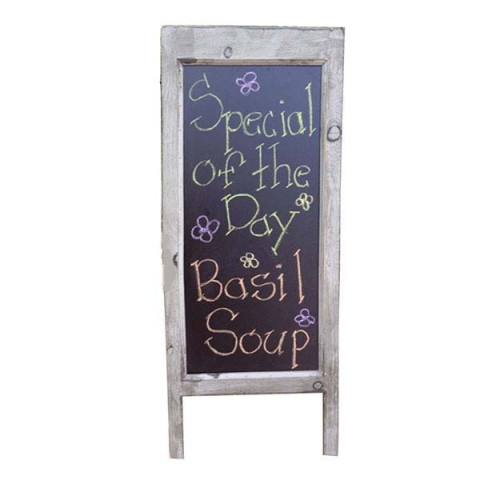 SMALL ONE SIDED CHALKBOARD EASEL  30"HX12"W