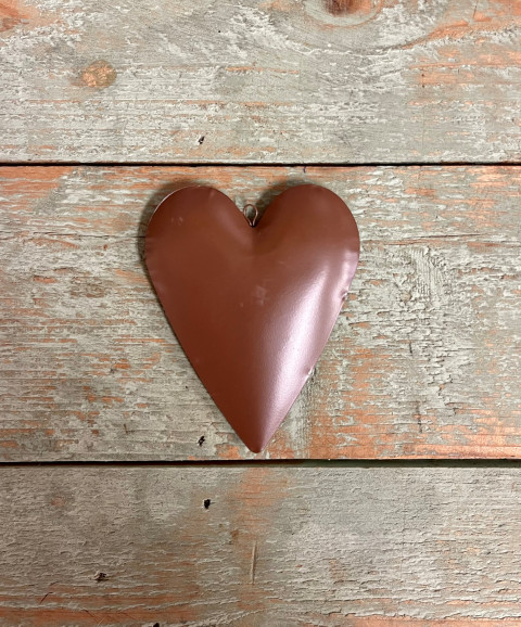 BROWN 3-D HEART 5"