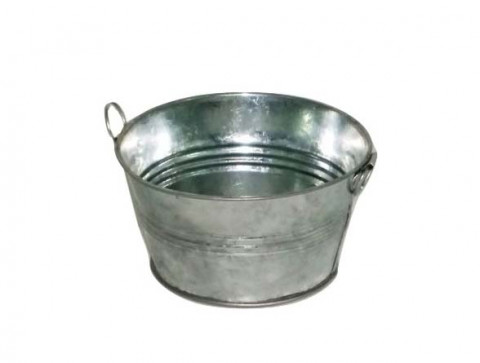 ROUND BUCKET 6"W(top)X4"W(bottom)X3"H