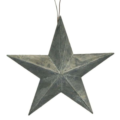 GRAY ZINC FIVE POINT STAR 24"