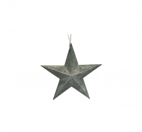 GRAY ZINC FIVE POINT STAR 8"