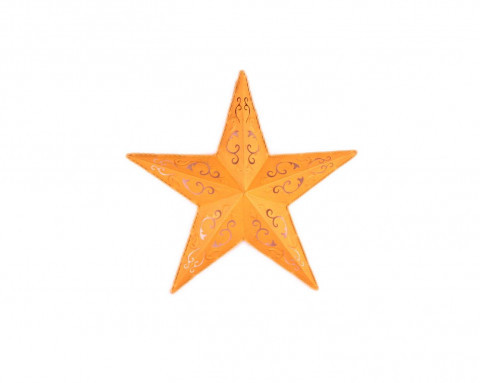 OLD YELLOW LACY STAR 12"