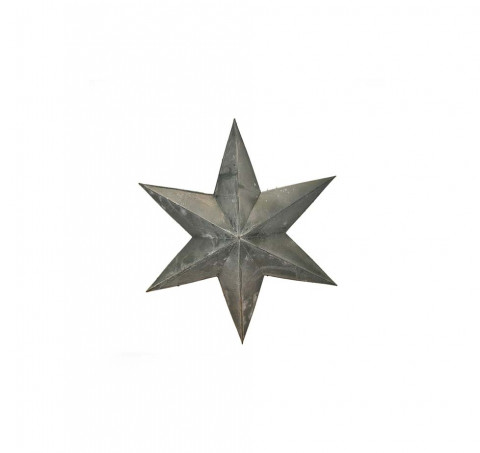 GRAY ZINC SIX POINT STAR 6"