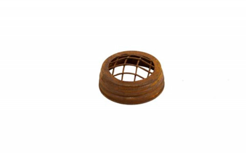 SMALL RUSTY SECTIONALIZED MASON JAR LID 2.875"