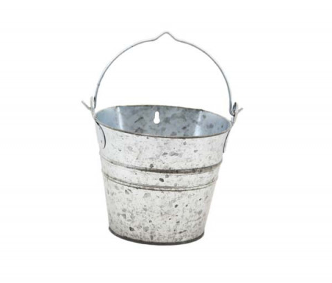 LARGE GALVANIZED WALL PAIL