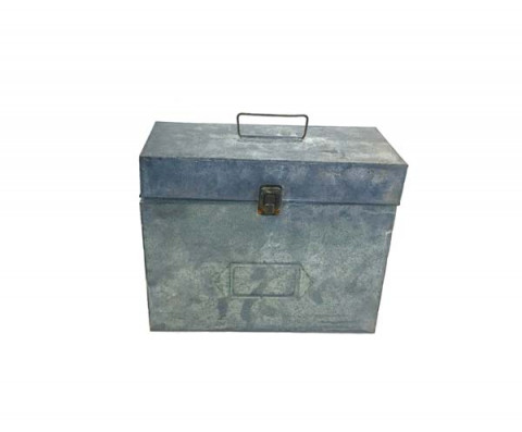 GRAY ZINC RECTANGULAR FILE ASE WITH INSERT BOX