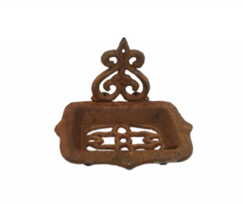 RUSTY IRON SOAP DISH