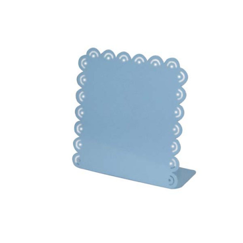 BABY BLUE SCALLOPED VERTICAL PICTURE FRAME WITH CUT OUTS