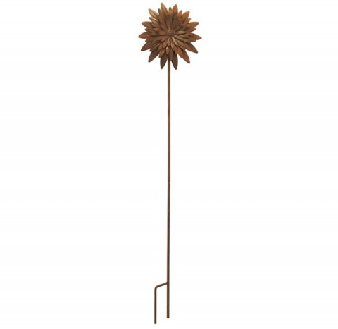 LARGE RUSTY SUNFLOWER PICK