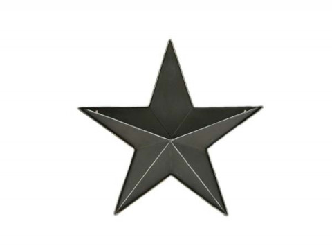 SMALL ANTIQUE BLACK  STAR POCKET