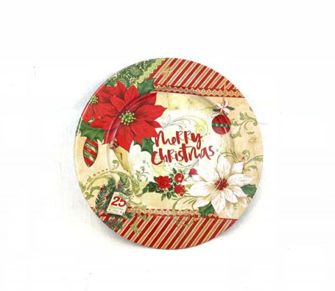 POINSETTIA PLATE