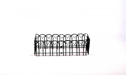 BLACK ENAMEL WIRE FOLDING FENCE 2.5"Hx24"L/EA