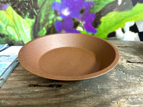 RUSTY TIN PIE PAN  7"