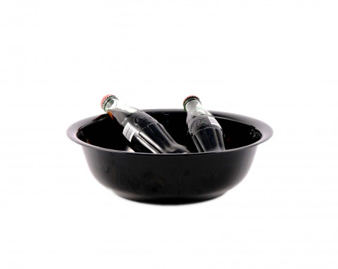 SM BLACK 11X4 ENAMEL BASIN NO TRIM