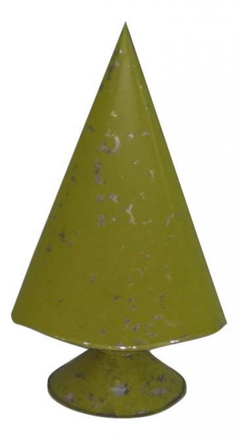 LARGE DISTRESSED LIME GREEN CHRISTMAS TREE