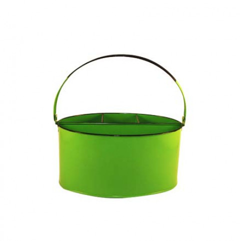 LIME UTENSIL HOLDER 5X10.5"