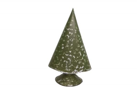 MEDIUM DISTRESSED MOSS GREEN CHRISTMAS TREE