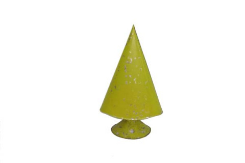 SMALL DISTRESSED LIME GREEN CHRISTMAS TREE