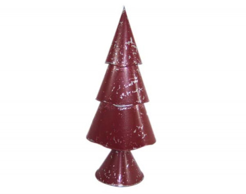 LARGE DISTRESSED WHITE 3 TIER CHRISTMAS TREE