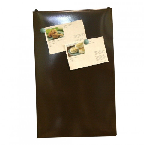 BROWN RECT. METAL MAGNET BOARD