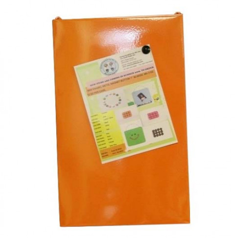 ORANGE RECT. METAL MAGNET BOARD ORANGE RECTANGULAR MAGNETIC BOARD 23 1/4 " L x 14 1/4" w x 2"