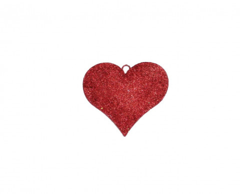 RED GLITTER HEART 12"