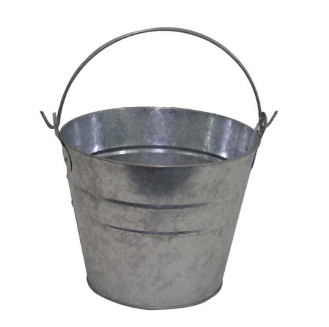 LARGE GALVANIZED PAIL 9"