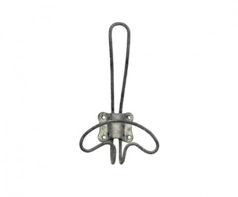 GRAY ZINC LARGE WIRE WALL HOOK