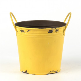 Small Metal Bucket (Yellow)